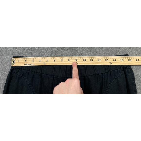 Not Perfect Linen Genova Pants Black Large - Picture 12 of 16